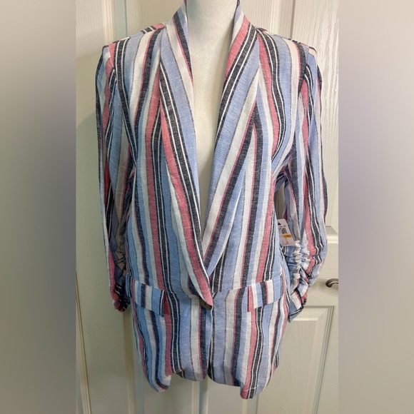 Laundry By Shelli Segal Jackets & Blazers - 🖤”Laundry By Shelli Segal” NWT Multicolor Striped Blazer w/ Pockets